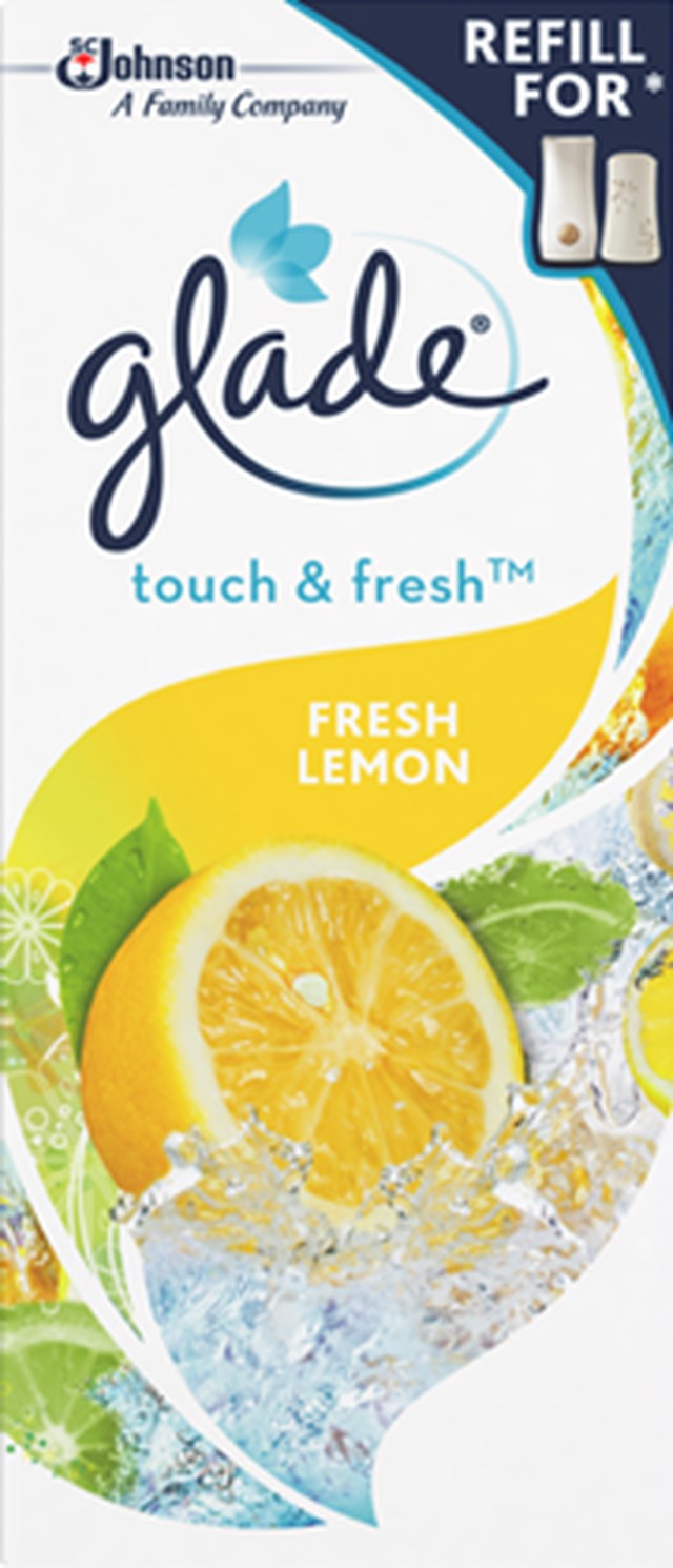 Luftfräschare Glade Fresh Lemon Refill, citrondoft, 12x10ml - 12x10ml - 1