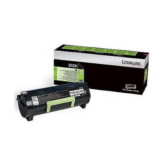 Lasertoner Lexmark 512H svart - 1