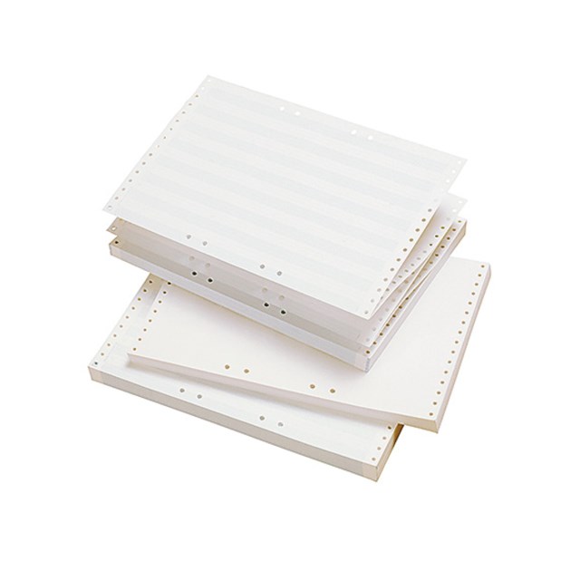 Tabpapper 310mmx8" 70g hålat blårandigt 2500ark/fp - 310mmx8" - 1