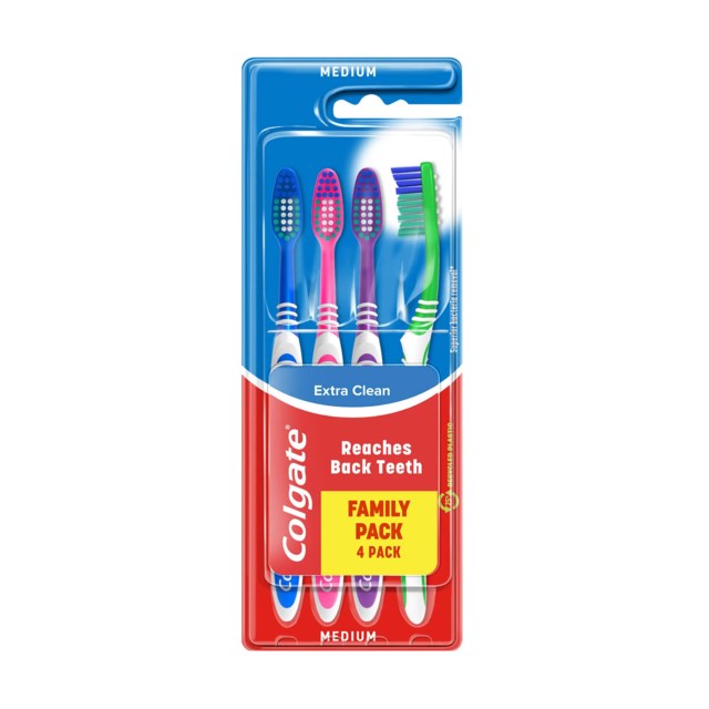 Colgate Tandborste Extra Clean Medium 4st/fp - 1