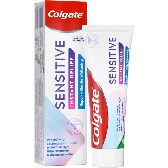 Colgate Tandkräm Sensitive Instant Relief Whitening 75ml - 1