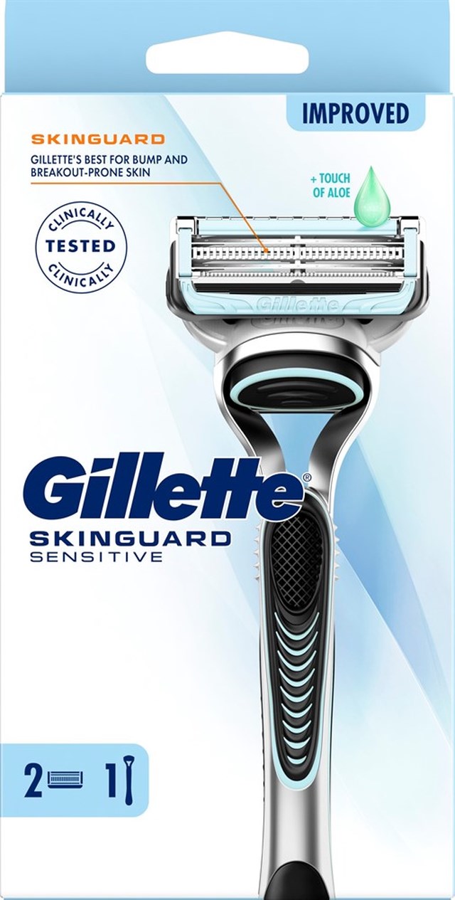 Gillette SkinGuard Sensitive Rakhyvel för män 1 Rakhyvel & 2 rakblad - 1