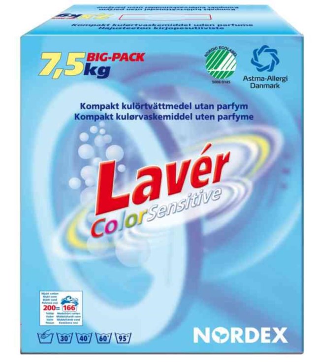 Tvättmedel Laver Color Sensitive 7,5Kg - 7,5kg - 1