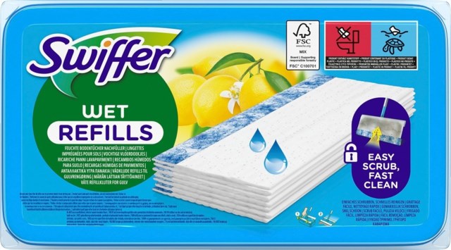 Swiffer Sweeper Fuktiga Refilldukar Citrus 20 st - 1