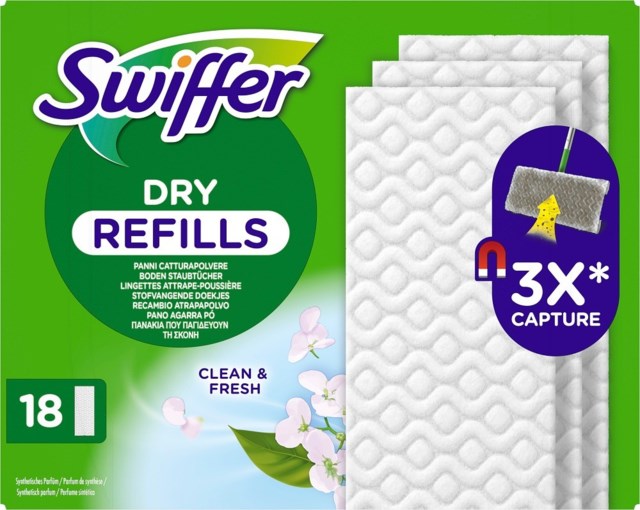 Swiffer Dry Torra rengöringsdukar för golv, 20 st - 1