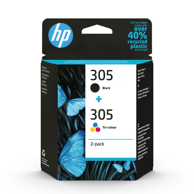 Ink-Jet HP 305 cyan/magenta/gul/svart Valuepack - 1