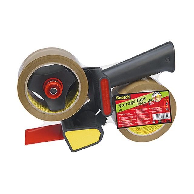 Tejphållare Scotch + 2 rl packtejp - 1