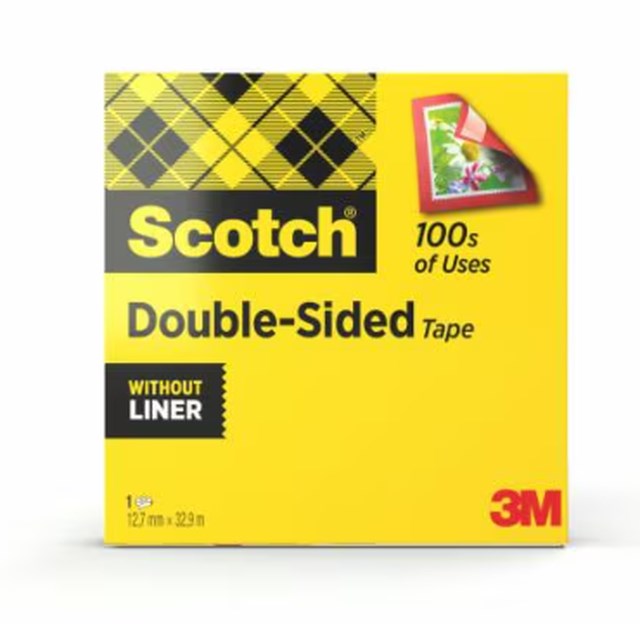 Dubbelhäftande tejp Scotch 665 12,7mm x 32,9m - 12,7mmx32,9m - 1