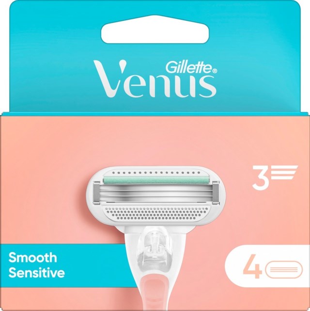 Gillette Venus Smooth Sensitive Rakblad 4 st - 1