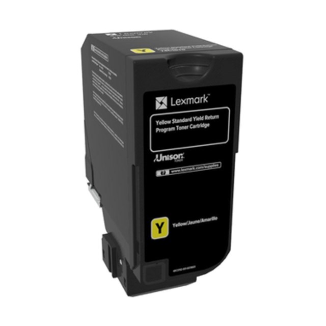 Lasertoner Lexmark CS720 gul (return) - 1
