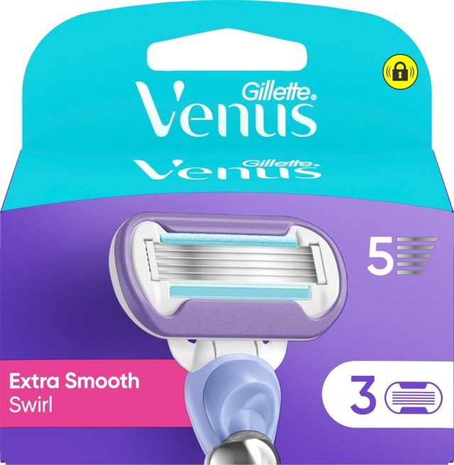 Gillette Venus Extra Smooth Swirl Rakblad 3 st - 1