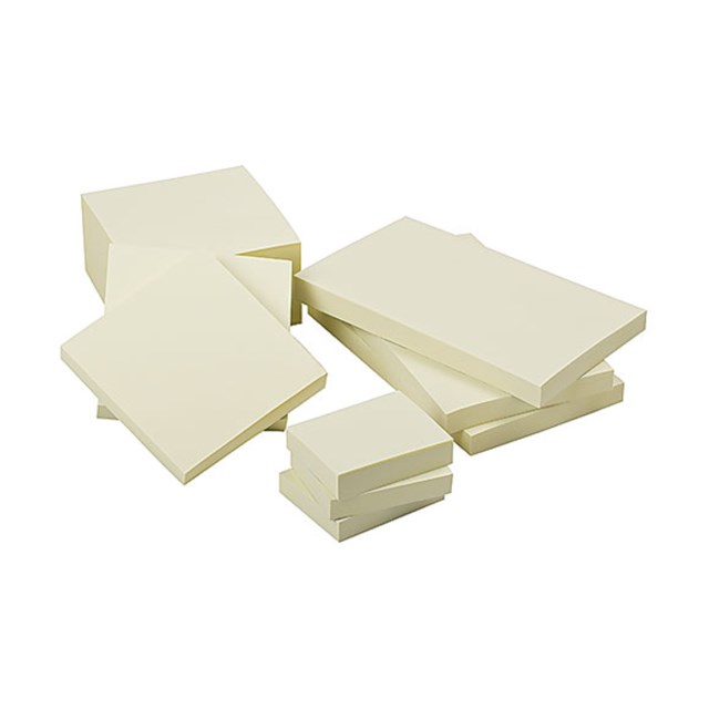 Häftis Nordic Office 50x40 gul 12st/fp - 50x40mm - 1