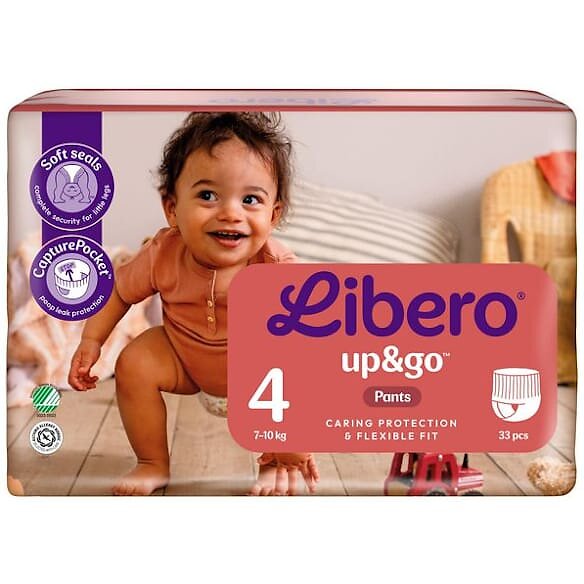 Blöja Libero Up&Go 4 7-10kg 33/fp - Skola, Hem & Fritid - Barn & Baby - Blöjor