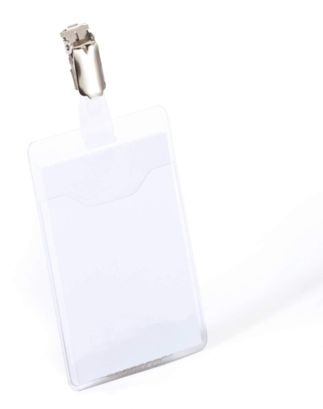 Namnskylt 90X60Mm  Id-Kort Stående  25St/Förp - 1