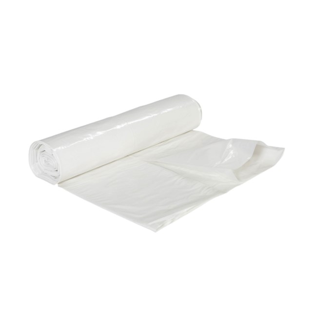 Sopsäck Plast 125 Liter, vit, LLDPE 50 mikron, 25 st per rulle - 125L - 1