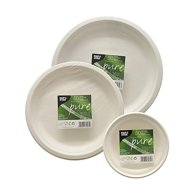 Tallrik Papstar Pure Djup 15,5cm 500 ml 50/fp - 500ml - 1