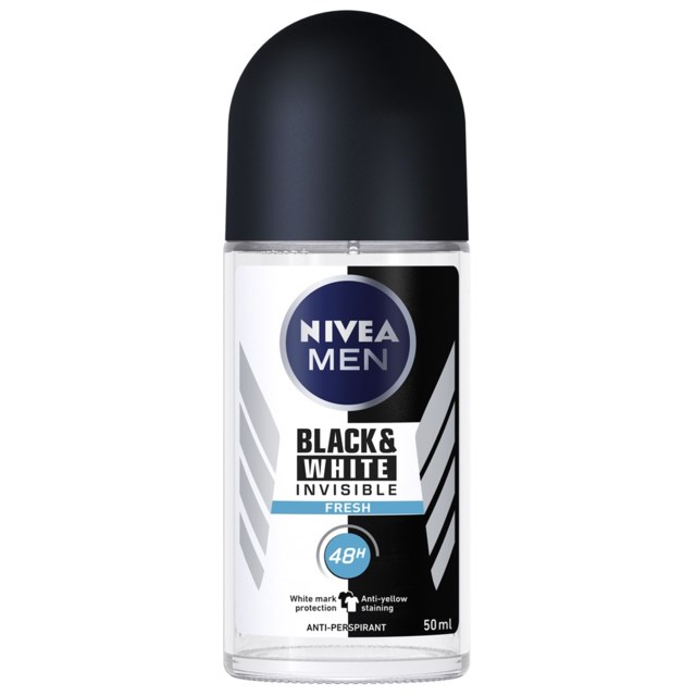 Nivea Men Deo Black&White Inv. Fresh Roll-on 50ml - 1