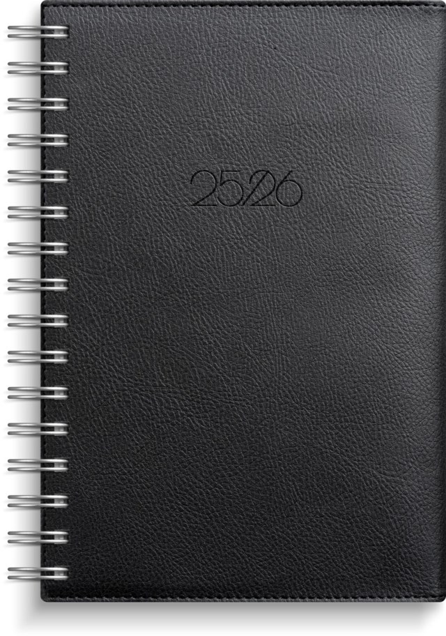 Almanacka 8226 Dagbok Twist 25/26 svart - 1