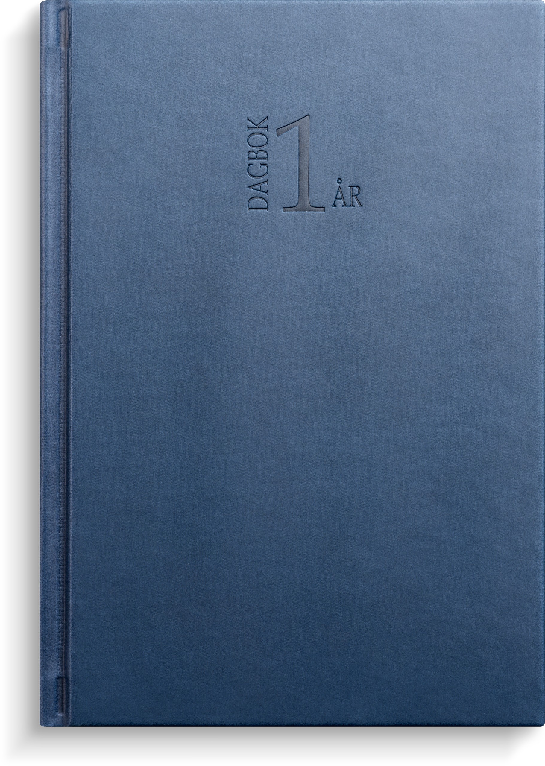 Almanacka Burde 1-årsdagbok blått konstläder - Kontor & Papper - Almanackor & Kalendrar - Bordskalendrar