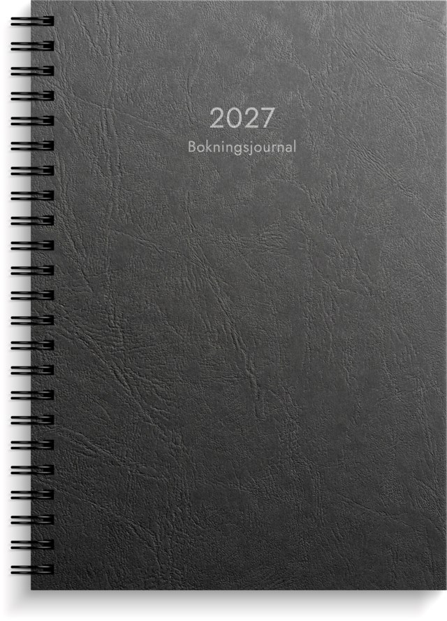 Almanacka Burde Bokningsjournalen svart kartong - 1