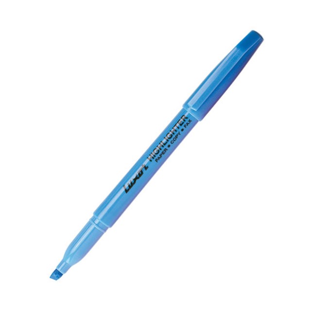 Överstrykningspenna Luxor Highlighter Blå - 1