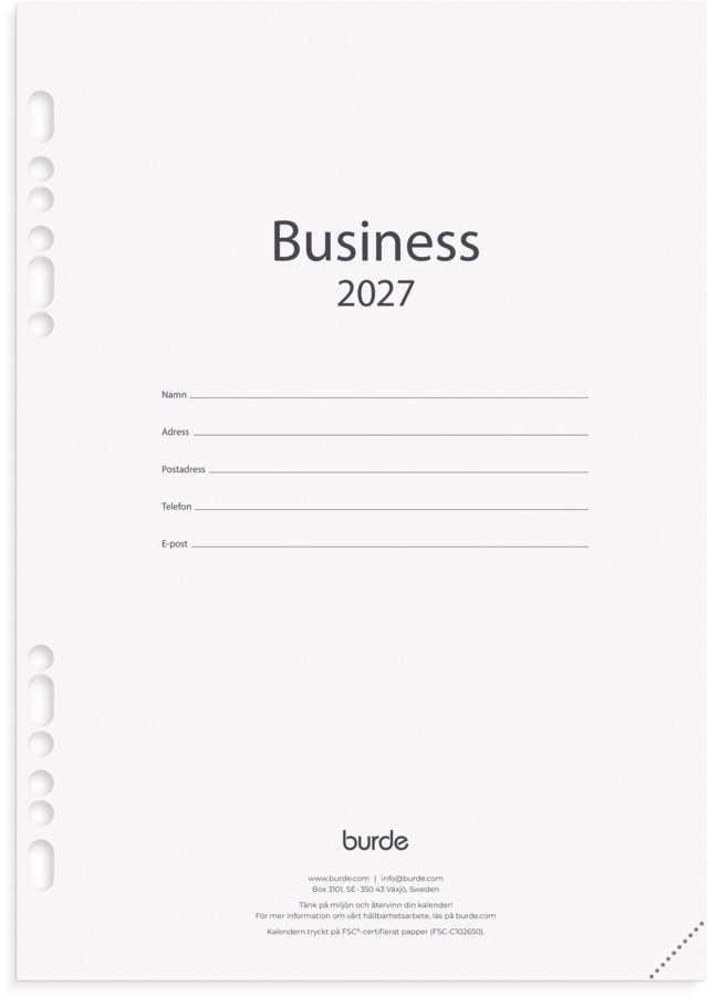 Almanacka Burde Business kalendersats - 1