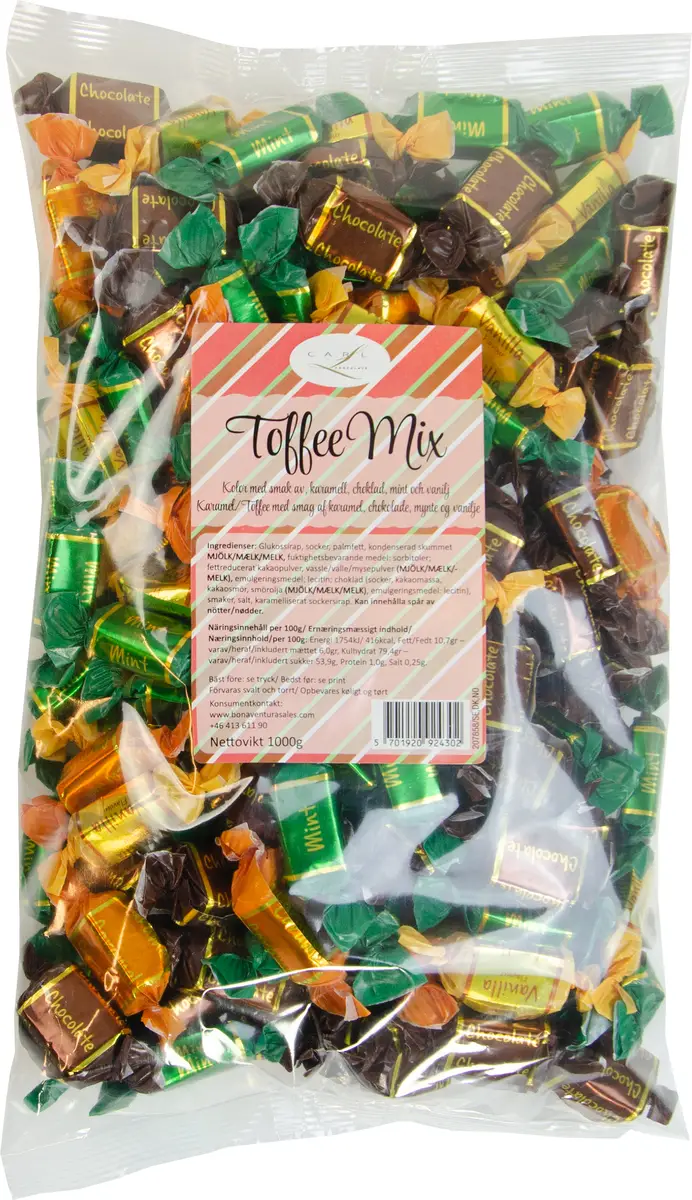 Godis Kola toffee mix 1kg - 1kg - 1