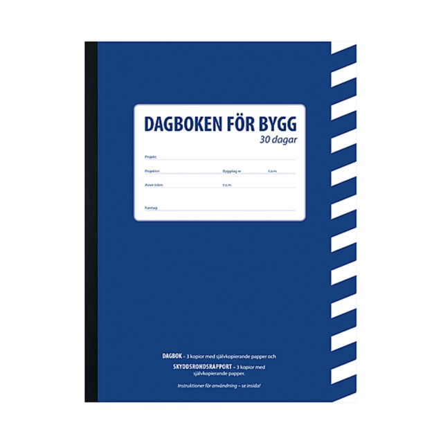 Byggdagbok Burde 30 dagar A4 - 1