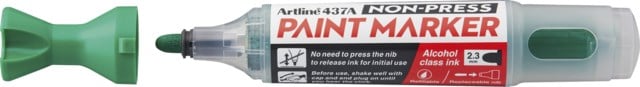 Märkpenna Artline 437A Non-press paint marker grön - 1