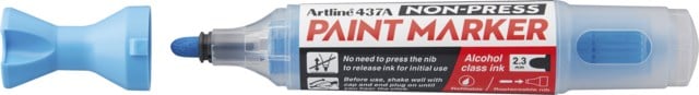 Märkpenna Artline 437A Non-press paint marker ljusblå - 1