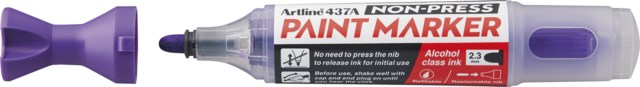 Märkpenna Artline 437A Non-press paint marker lila - 1