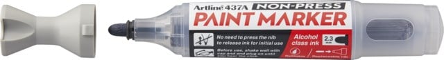Märkpenna Artline 437A Non-press paint marker grå - 1