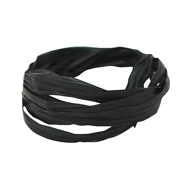 Presentsnöre Rayon Raffia 100m svart - 100m - 1