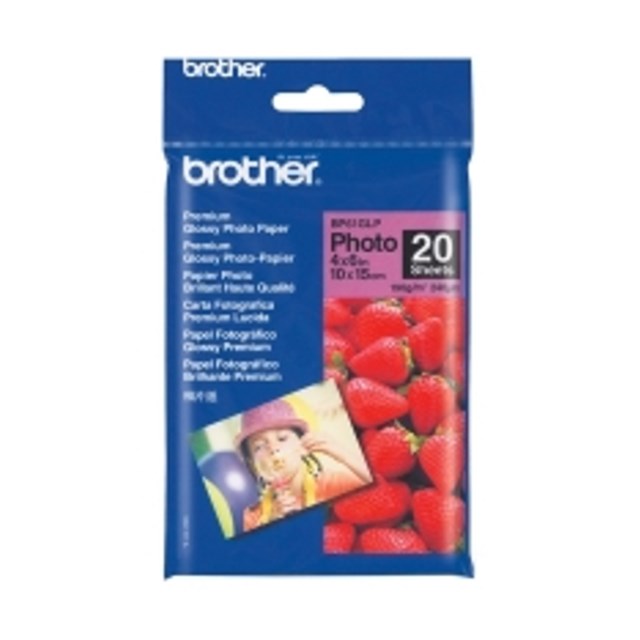 Papper Ink-Jet Brother 10X15Cm Glossy 20St/Fp - 1