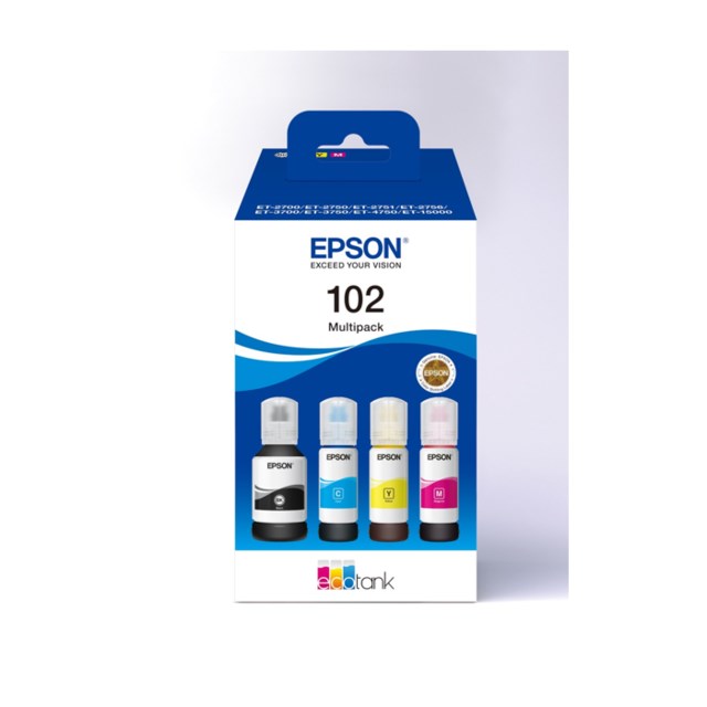 Ink-Jet Epson T102 Eco Tank Multipack 4-färg - 1