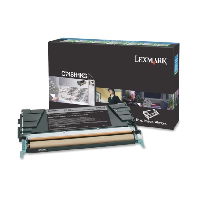 Lasertoner Lexmark C746/C748 Svart - 1