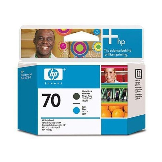 Skrivarhuvud HP No 70 svat & blå - 1