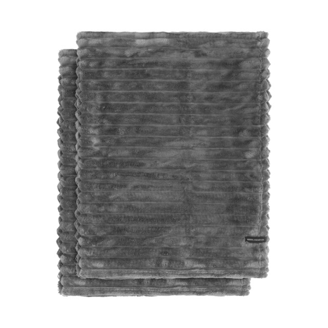 Pläd Cozy 2-pack Stål - 1