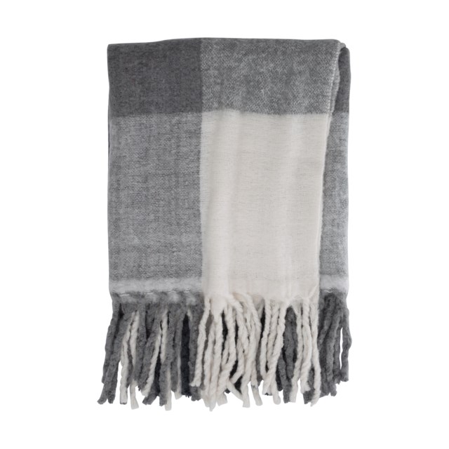 Pläd Varekil Kosta Linnewäfveri Grå - 1