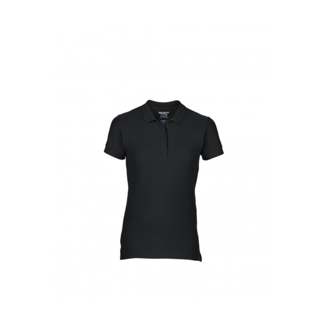 Piketröja Gildan Premium Cotton dam svart stl XL - 1