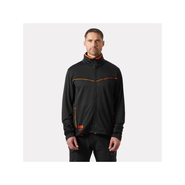 Tröja HH Chelsea Evo helzip stretch svart stl L - L - 1