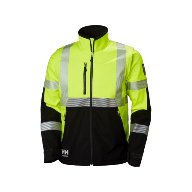 Softshelljacka HH ICU kl 3 gul/svart stl XL - XL - 1