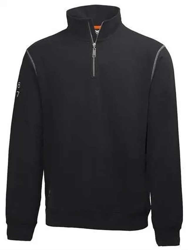 Sweatshirt Helly Hansen Oxford HalfZip Svart - S - 1