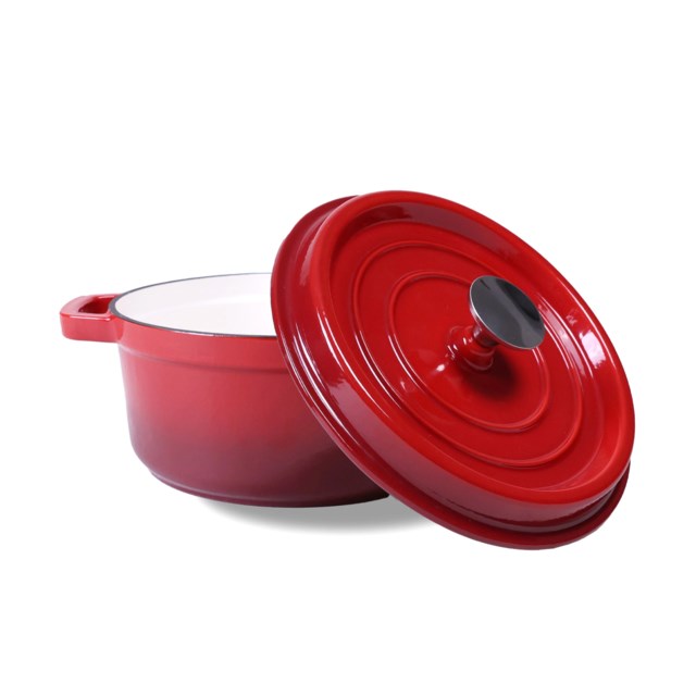 Gjutjärnsgryta Miksayo Yokama - Röd - 1