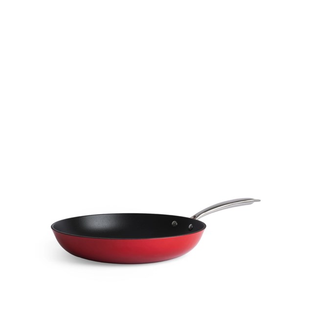 Gjutjärnsstekpanna - Röd - 1