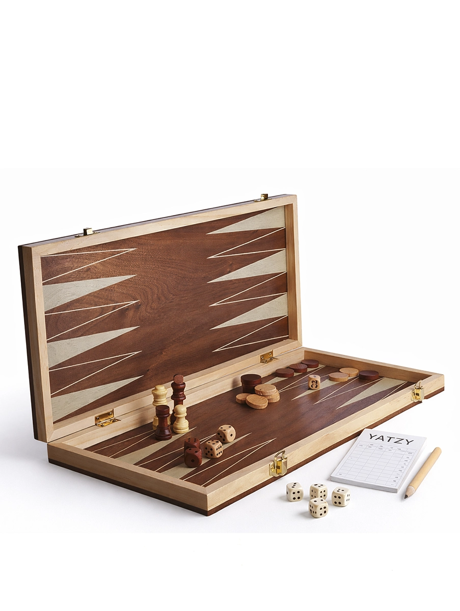 Backgammon/schack/yatzy - Pensare - Brun - 1