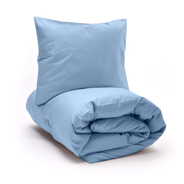 Bäddset Jolie – Enfärgad Ljusblå, 4-delad - 1
