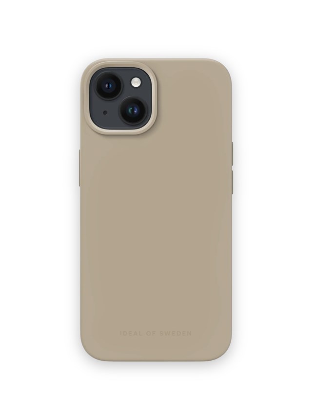 Mobilskal MagSafe iPhone 13/14/15 silikon beige - iPhone 13/14/15 - 1
