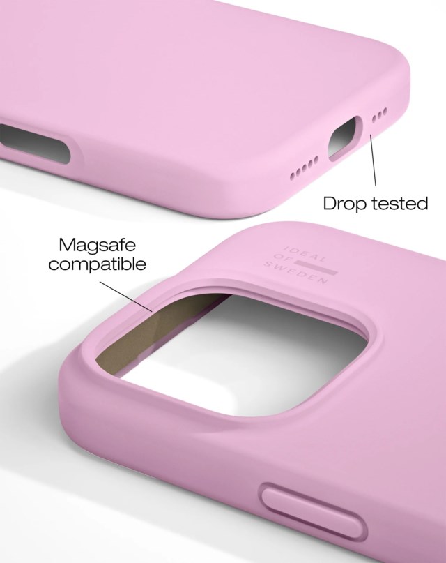 Mobilskal MagSafe iPhone 16 Pro silikon bubblegum rosa - iPhone 16 Pro - 1