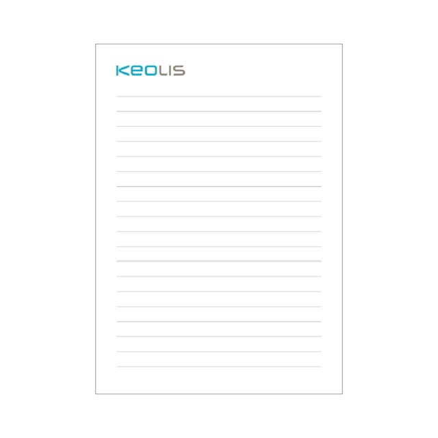 Keolis Block A4 10-Blads, 25 block/bunt 8bunt/krt - A4 - 1
